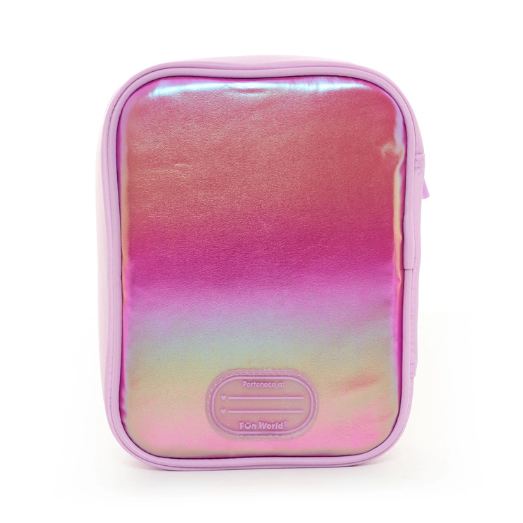 Cartuchera Escolar FW 2026 Fun World Chic Rectangular Lila Art.202174